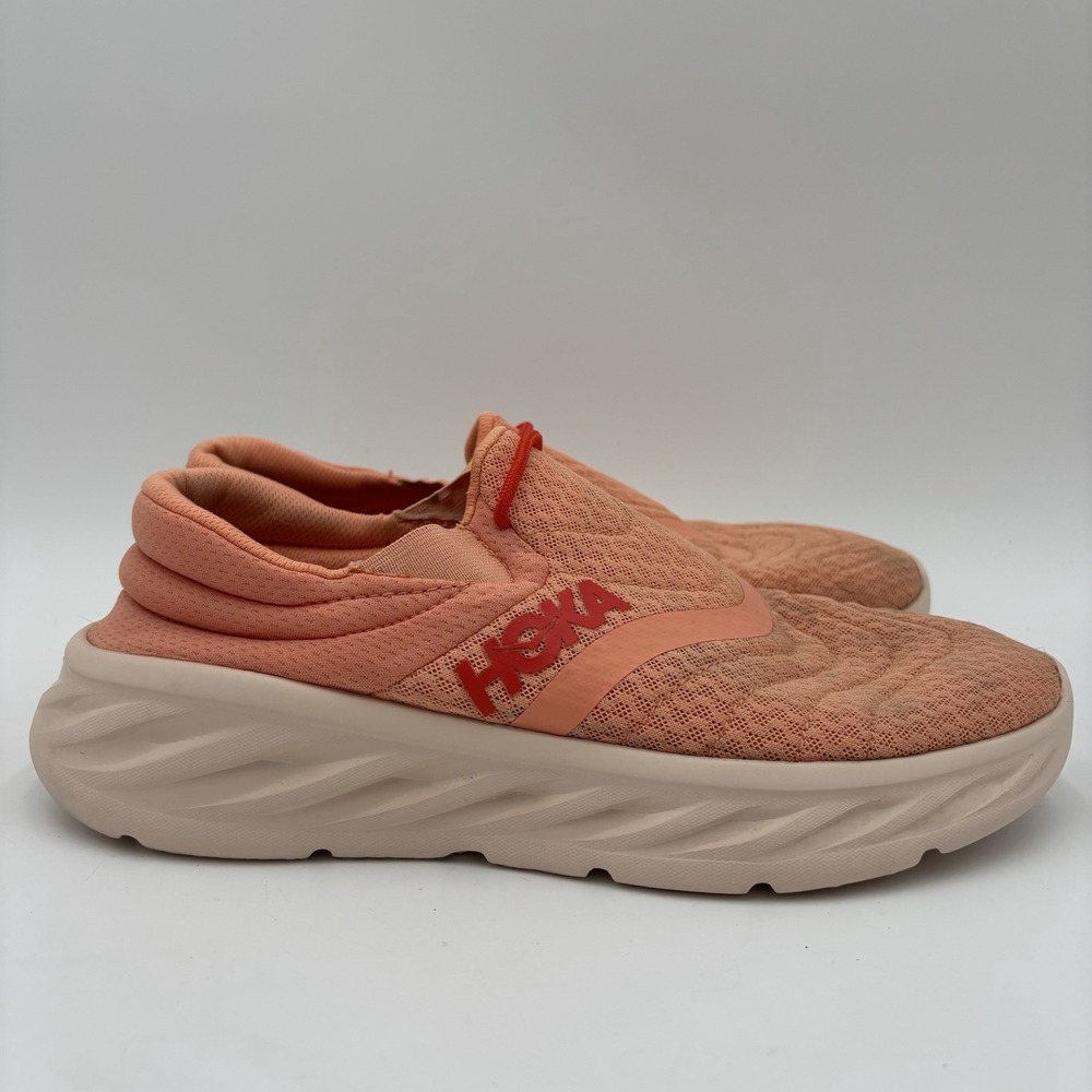 HOKA Ora Recovery Shoe 2 Slip On Sneakers Peach/Orange Women's Size 9